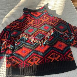 FARM Rio Vibrant Multicolor Turtleneck Sweater